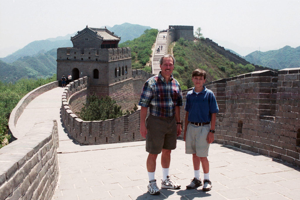 Chip & Lee standing on the Great Wall