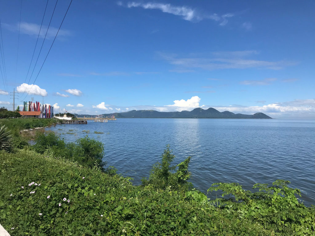 a large blue lake in Nicaragua