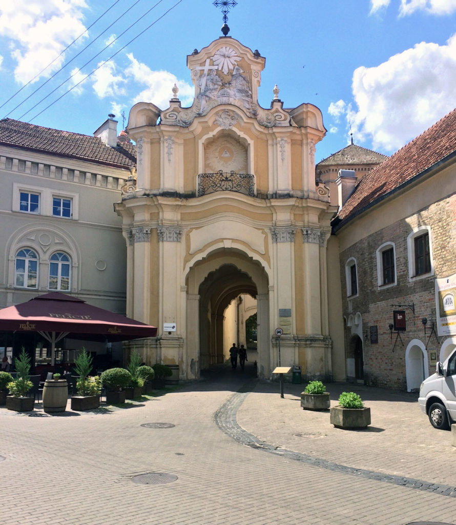 a beautiful street scene in the Baltics