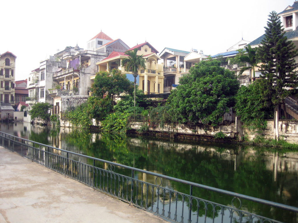 a pretty scene in Hanoi Vietnam